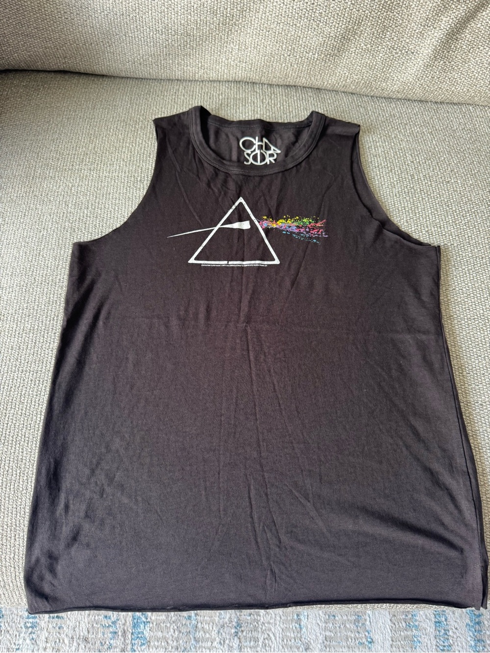 Chaser Black Logo Graphic Tee with White Print